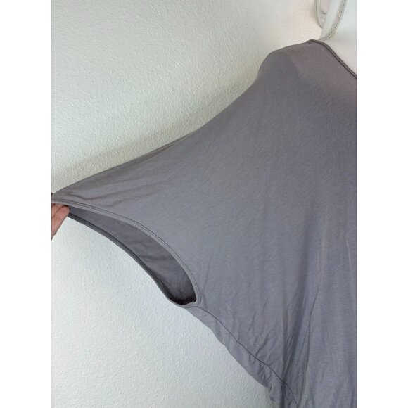 Barefoot Dream women's one size light grey luxe milk jersey caftan loungewear - Picture 3 of 6